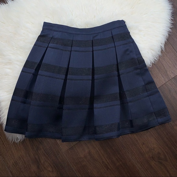 Vineyard Vines Dresses & Skirts - Vineyard Vines Women’s Size 4 Navy Pleated Sparkling Above The Knee Skirt